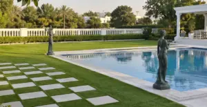 GV Citrus artificial grass in use (view 2)