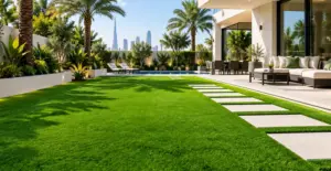 GV Meadow 45 Green artificial grass in use (view 2)