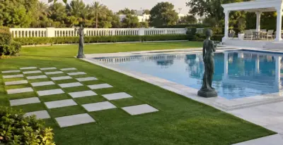GV Meadow 45 Mix artificial grass lawn installation
