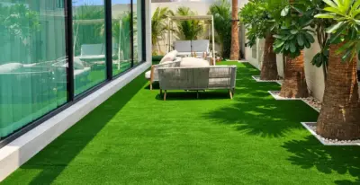 GV Meadow 50 artificial grass lawn installation