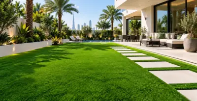 GV Oasis artificial grass lawn installation