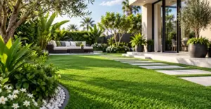 GV Regal 55 luxury villa artificial lawn