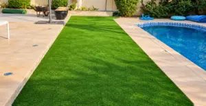GV Royal 50 Mix artificial grass lawn installation