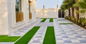 GV Summit Mix artificial grass lawn installation