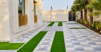 GV Summit Mix artificial grass lawn installation