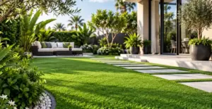 GV Wall Grass 25 artificial grass wall and fence cladding (view 3)